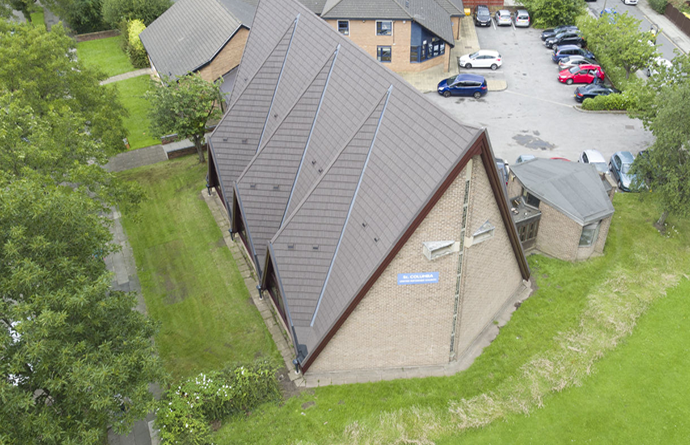 saint columba outside of building